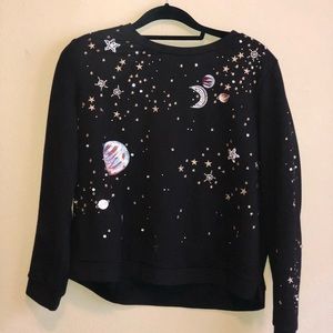 Anthropologie Starry Night Sweater